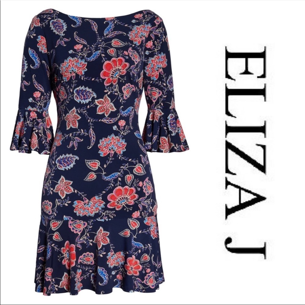 Eliza J floral print dress size 6